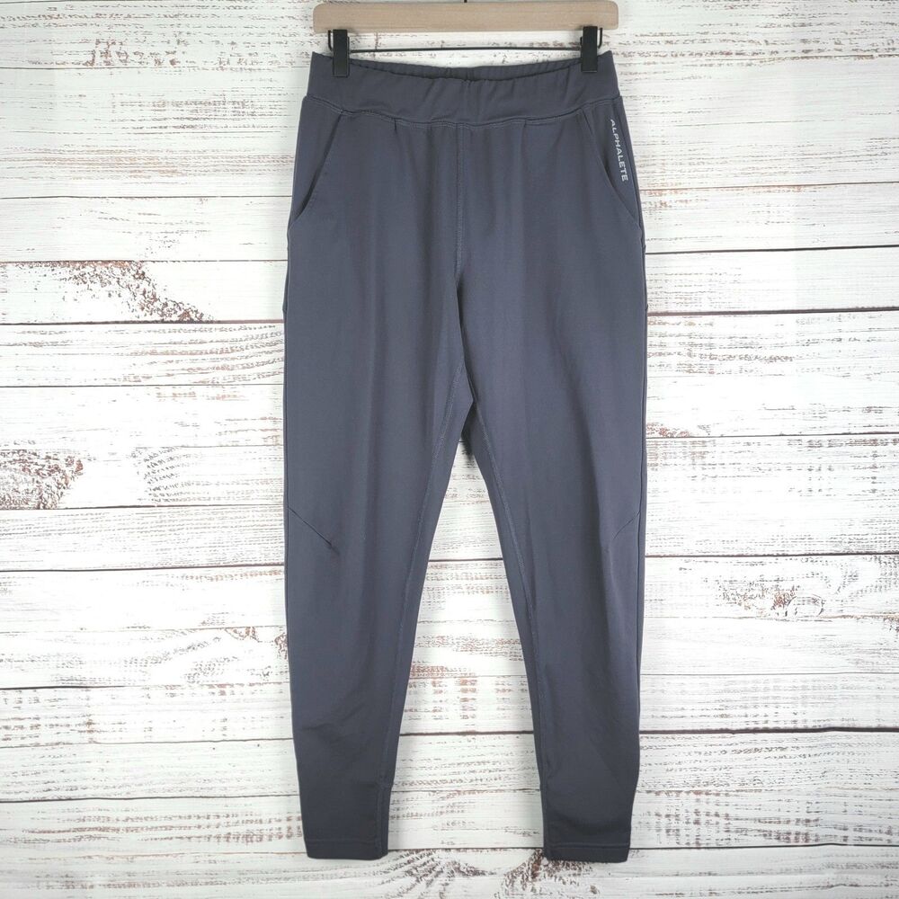 Alphalete Pro Elite Joggers Womens Size L Faded Blue Gym Fitness Run Yoga